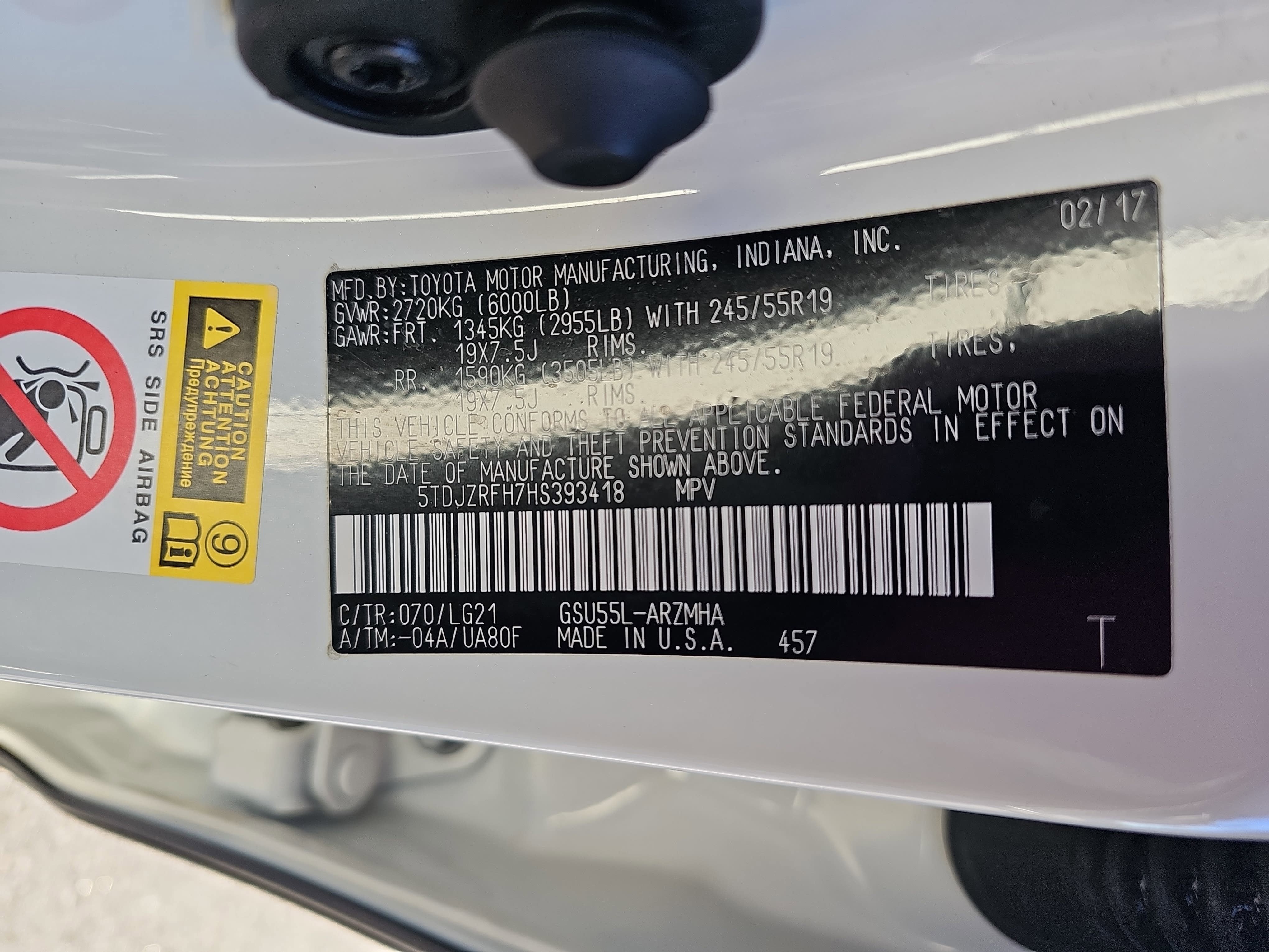 2017 Toyota Highlander SE V6 AWD