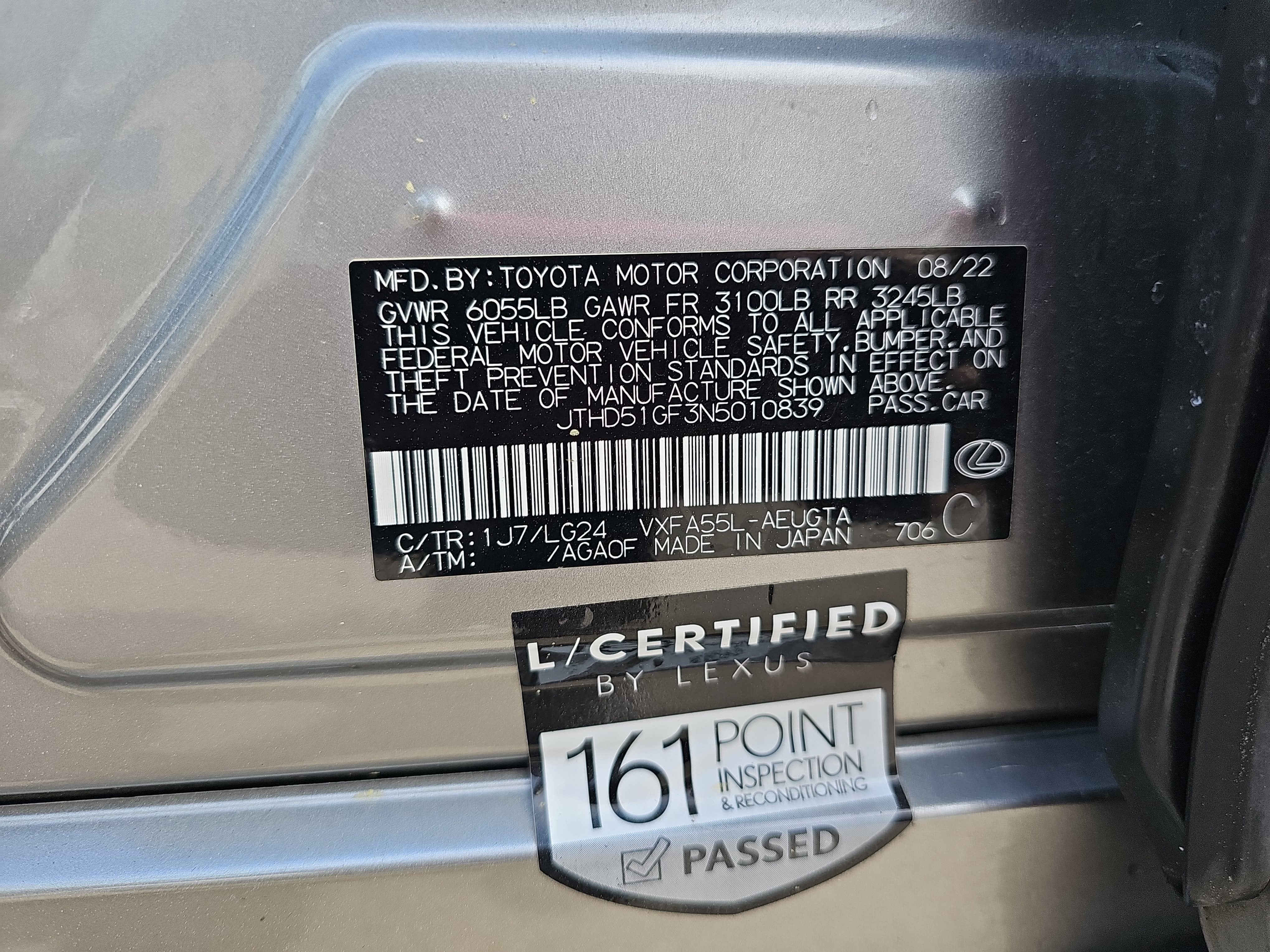 2022 Lexus LS LS 500 AWD